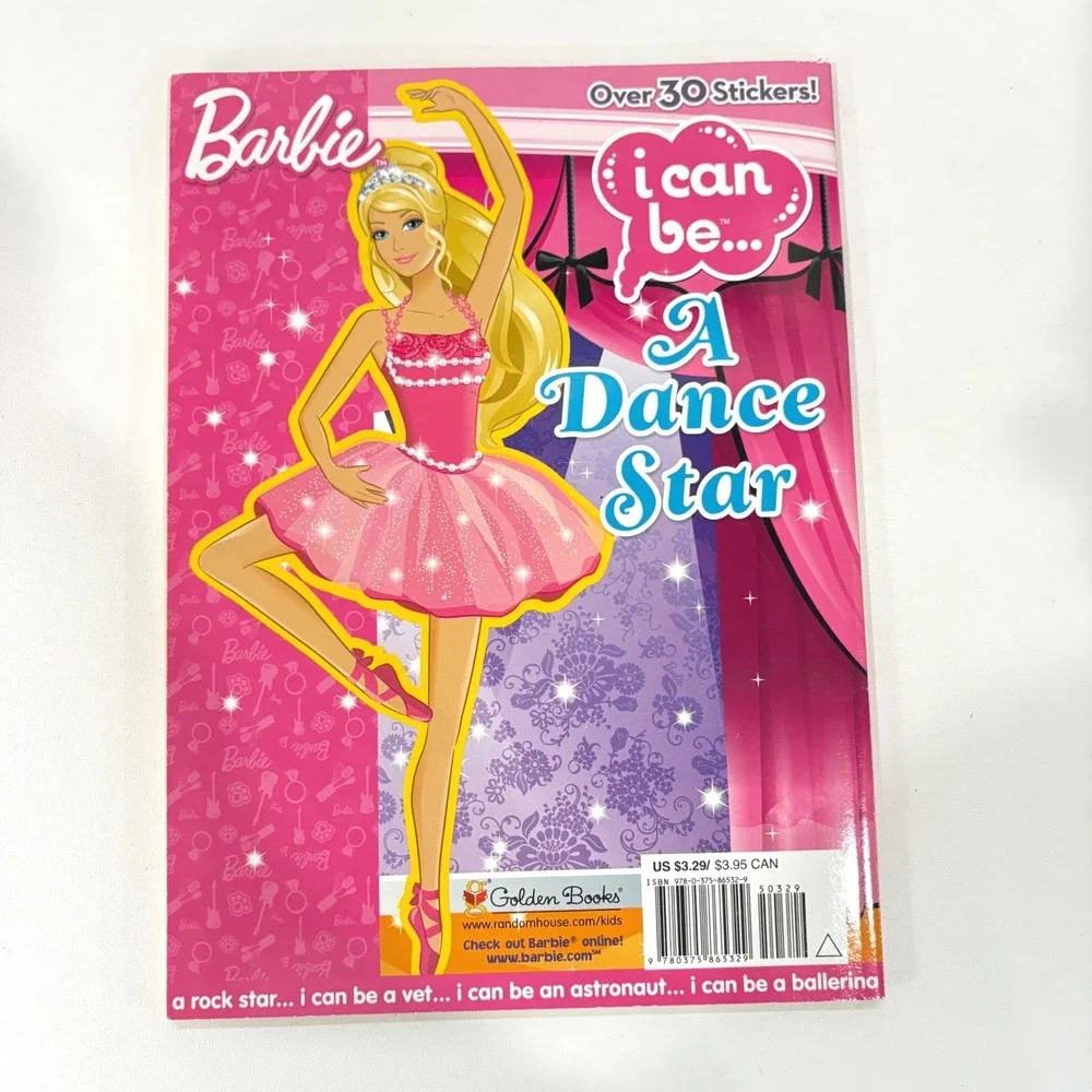 Barbie I Can Be A Dance Star Coloring Activity Book with Over 30 Stickers Golden